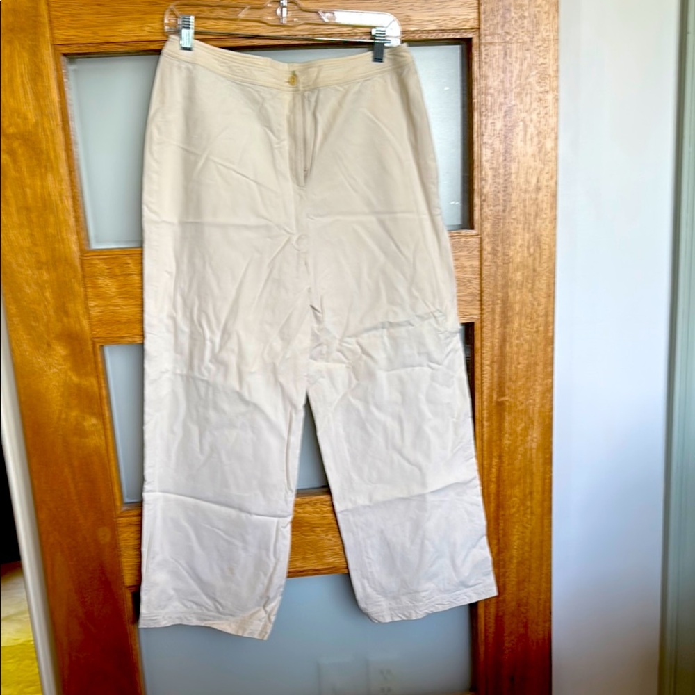 Talbots Cream Italian-Made Pants